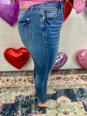 LYDIA TUMMY CONTROL SKINNY JUDY BLUE JEANS