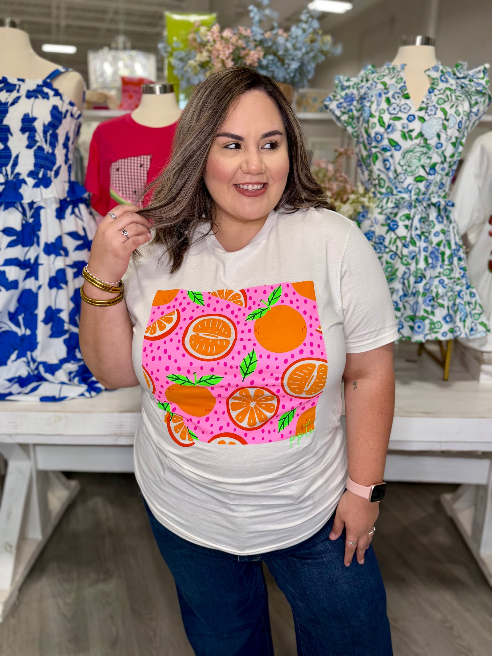 ORANGE PARADISE TEE