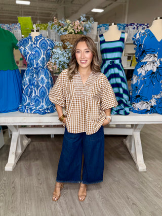 DAPHNE GINGHAM TOP