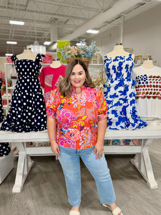 ELLA FLORAL TOP