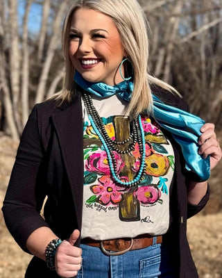 CALLIE ANN  STELTER OLD RUGGED CROSS  TEE
