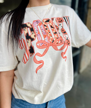 SPOOKY BOW TEE