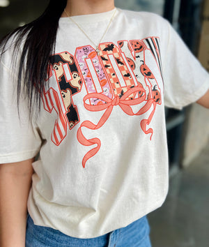 SPOOKY BOW TEE
