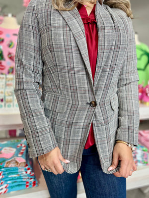EMILY PLAID BLAZER