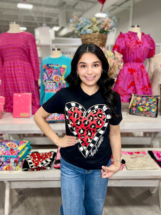 BE KIND LEOPARD HEART TEE