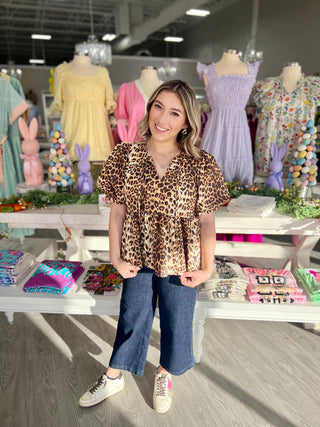 ALMA LEOPARD TOP