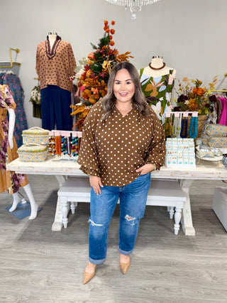 ALMA POLKA DOT TOP