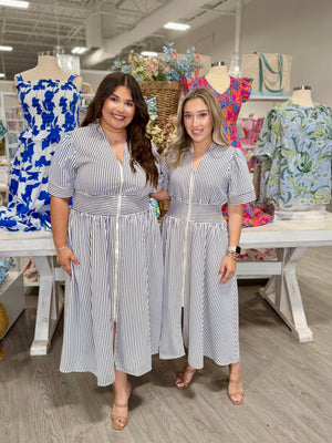 ADELA STRIPE DRESS