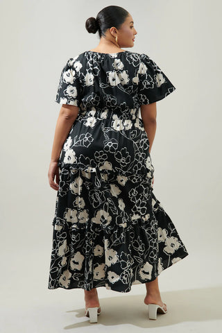 BARCELONA FLORAL MAXI DRESS
