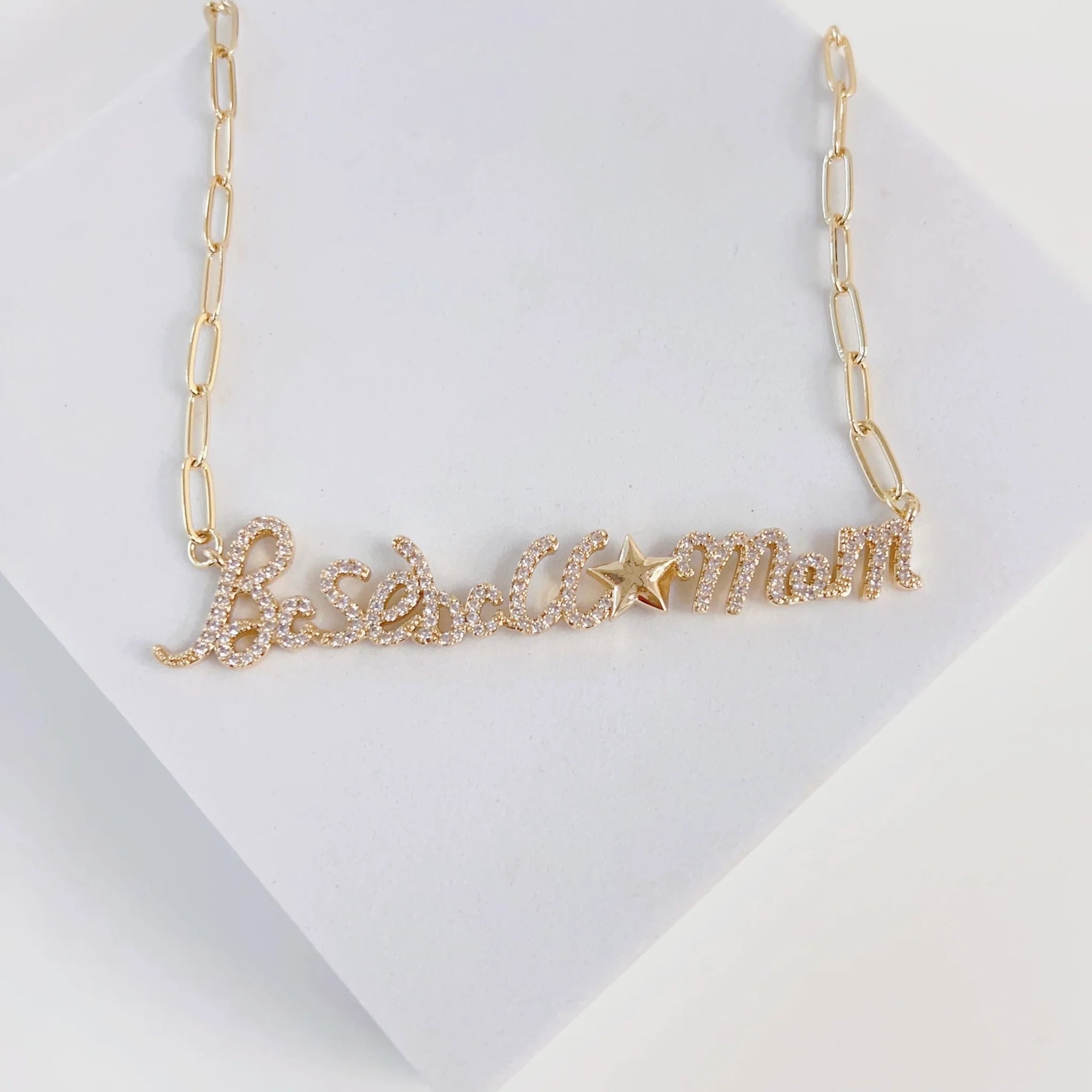 BASEBALL MOM STAR GOLD TREASURE JEWELS NECKLACE