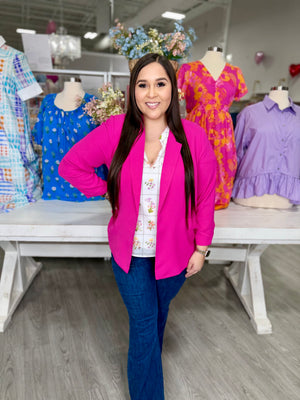 MARIANA BERRY PINK BLAZER