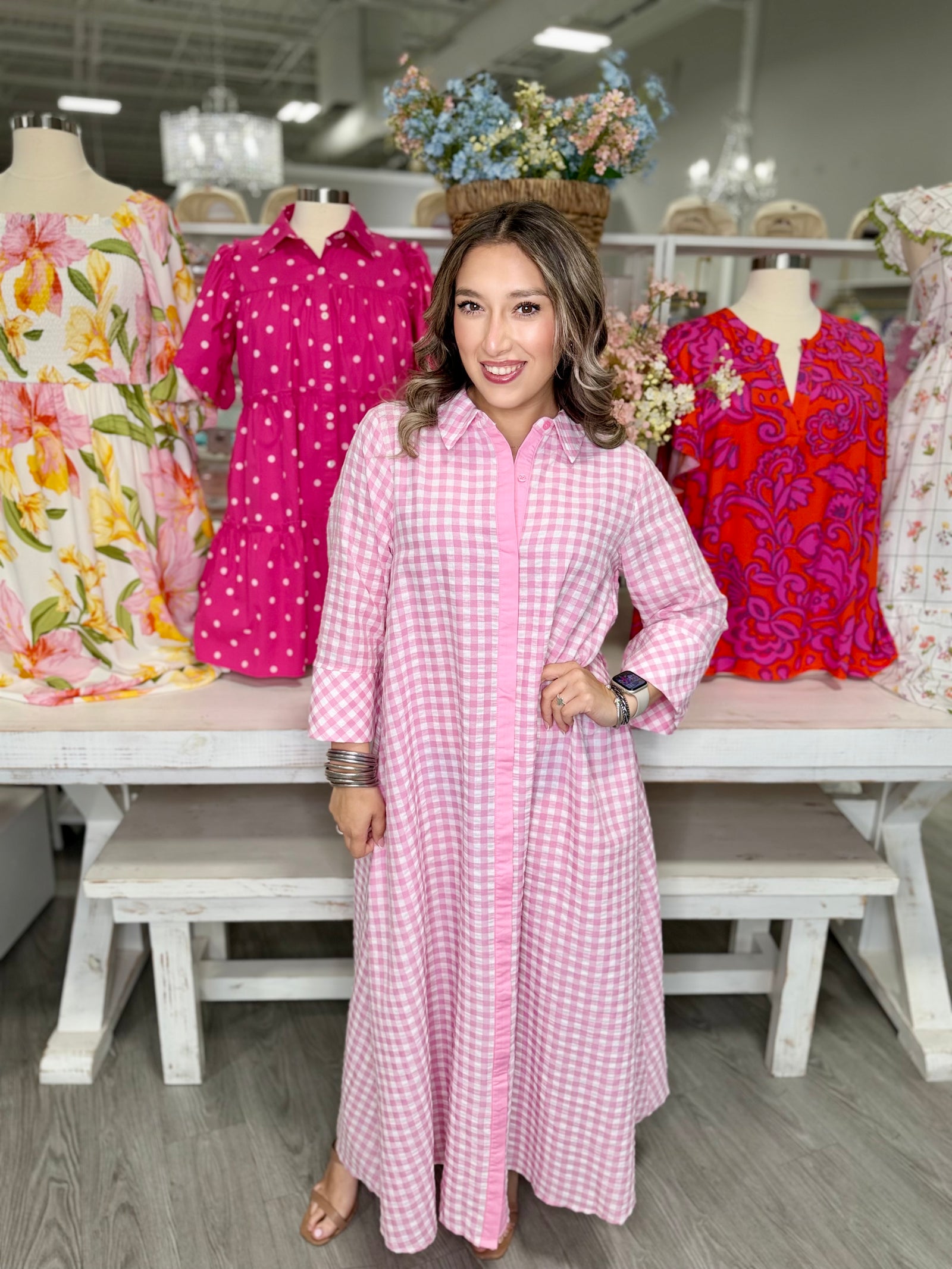 NINA GINGHAM DRESS