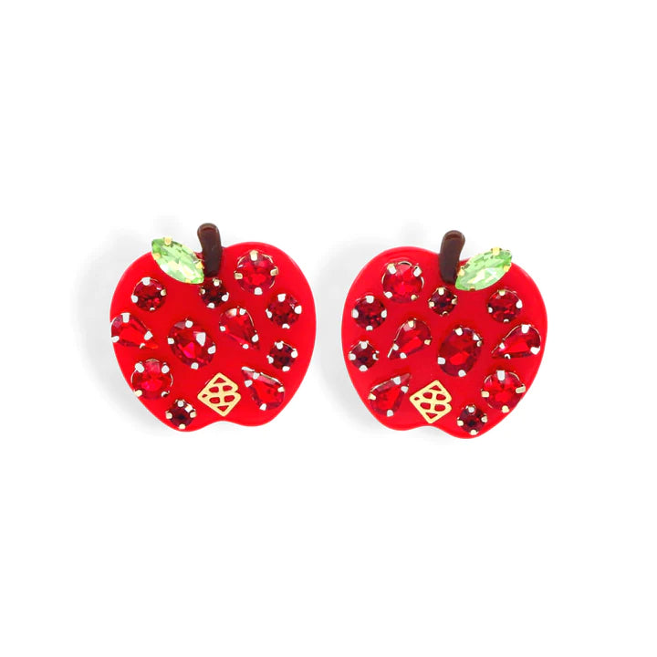 BACK TO SCHOOL APPLE EARRINGS