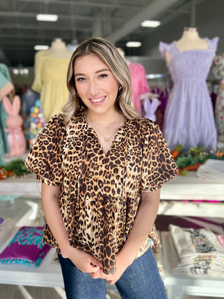 ALMA LEOPARD TOP