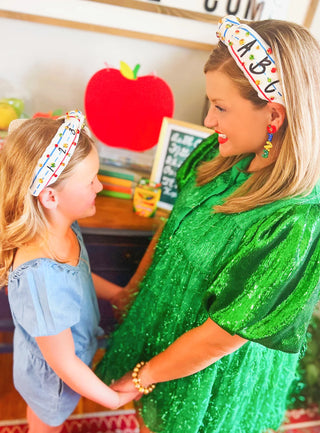 CHILD SIZE ABC 123 HEADBAND