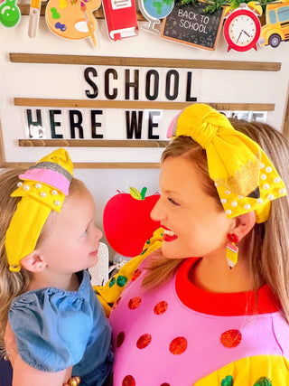 PENCIL SIDE BOW CHILD SIZE HEADBAND