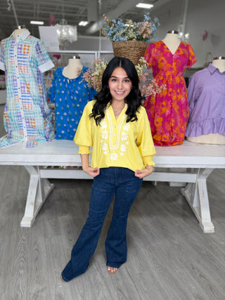PATRICIA YELLOW TOP