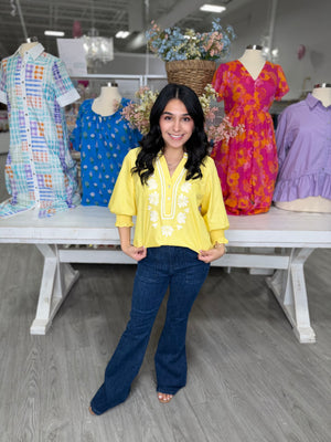 PATRICIA YELLOW TOP