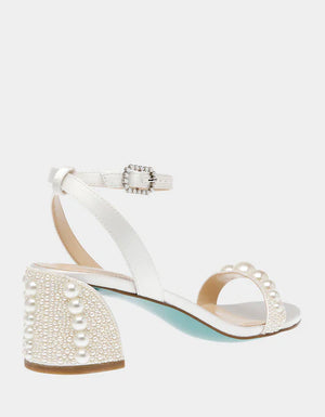 BETSEY JOHNSON TINA IVORY HEELS