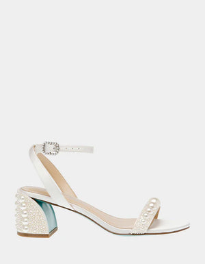 BETSEY JOHNSON TINA IVORY HEELS