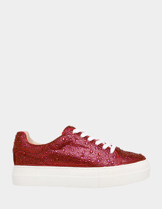 BETSEY JOHNSON SIDNY RED SNEAKER