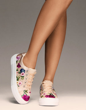 Jayla Blush Multi Floral Shoe