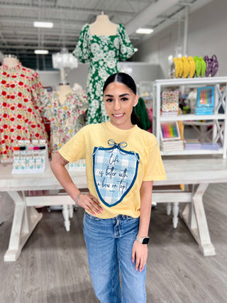 Life Is Better Bow Graphic Tee