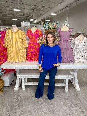 DELILA ROYAL BLUE TOP