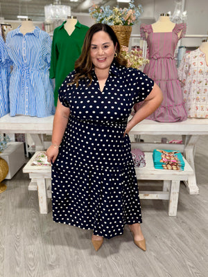 JAZMINE POLKA DOT DRESS