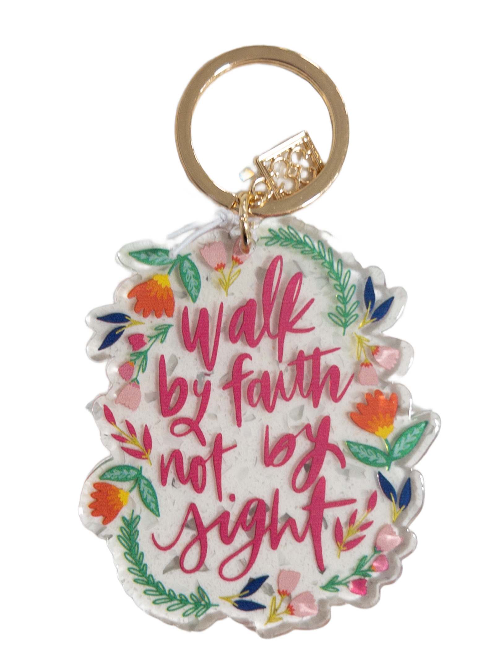 Walk by Faith Acrylic Keychain