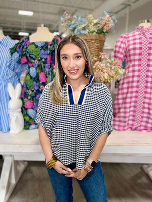 AUDREY GINGHAM TOP