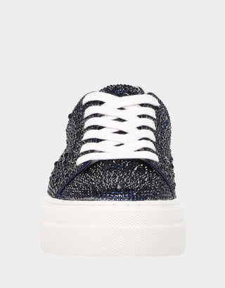 BETSEY JOHNSON SIDNY NAVY SNEAKERS