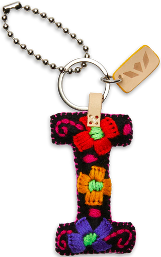 BLACK FELT CHARM INITIAL I