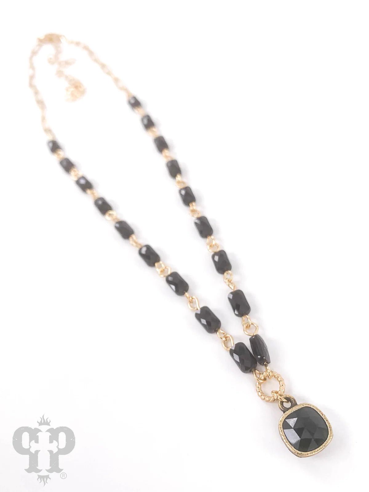 BLACK AND GOLD NECKLACE 1N485BBL