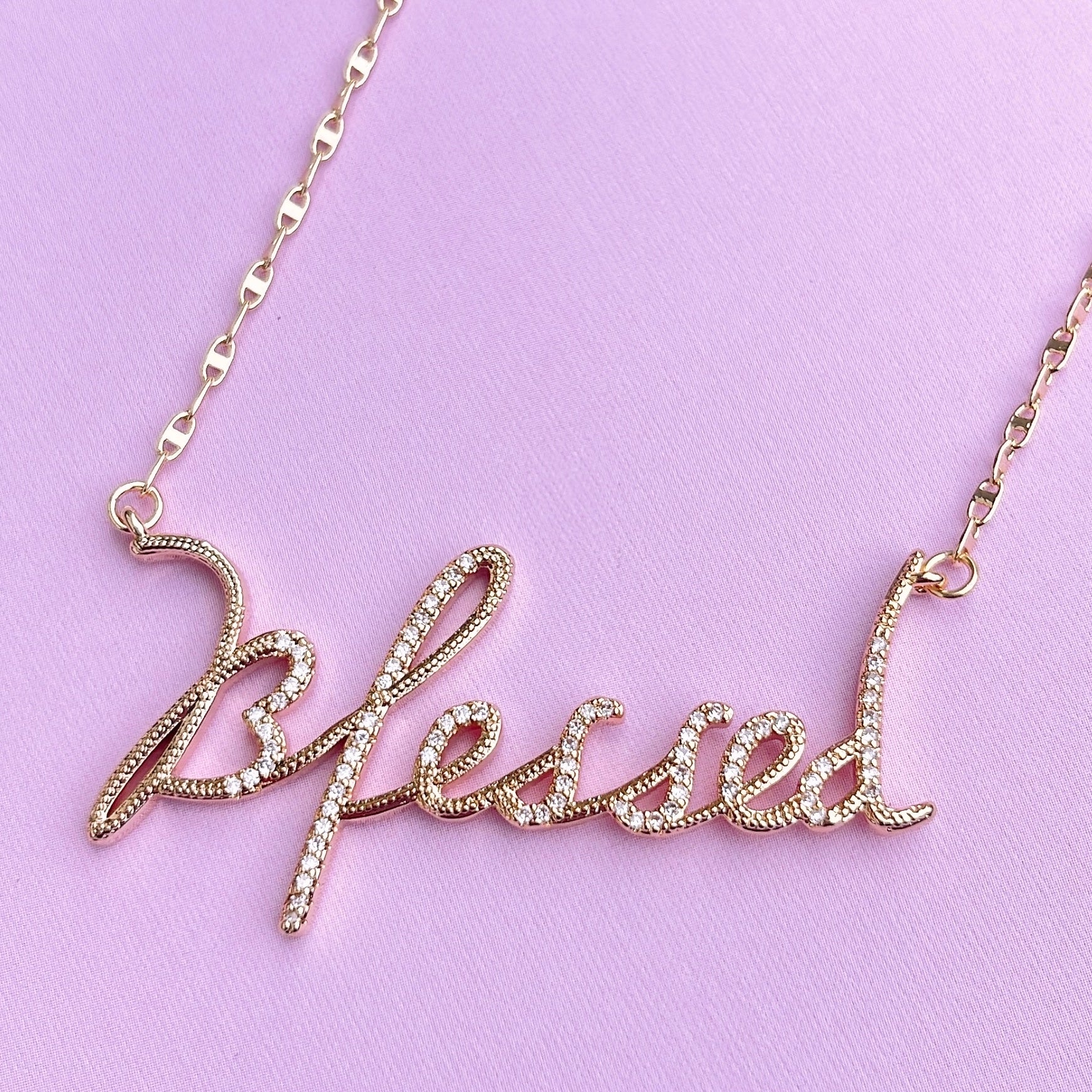 BLESSED GOLD TREASURE JEWELS NECKLACE