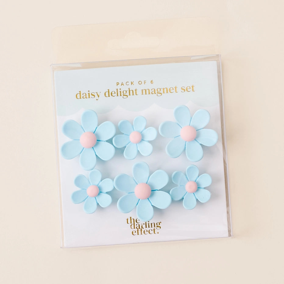 Daisy Delight Magnet Set-Blue