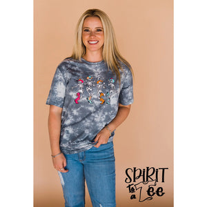 BOOT SCOOTIN SKELETONS TEE