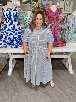 ADELA STRIPE DRESS