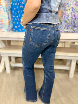 DONNA BOOTCUT SLIT JEANS