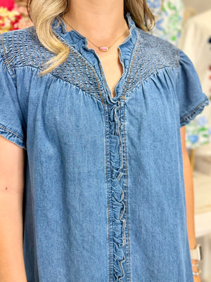 BRIANNA DENIM DRESS