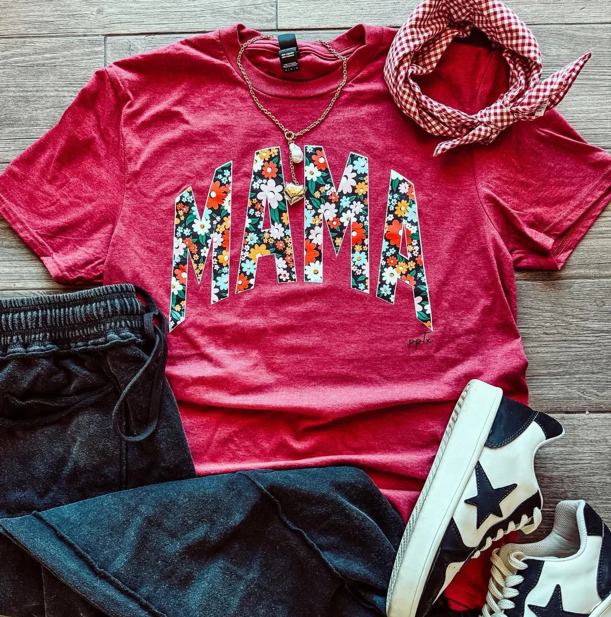 MAMA FLORAL TEE
