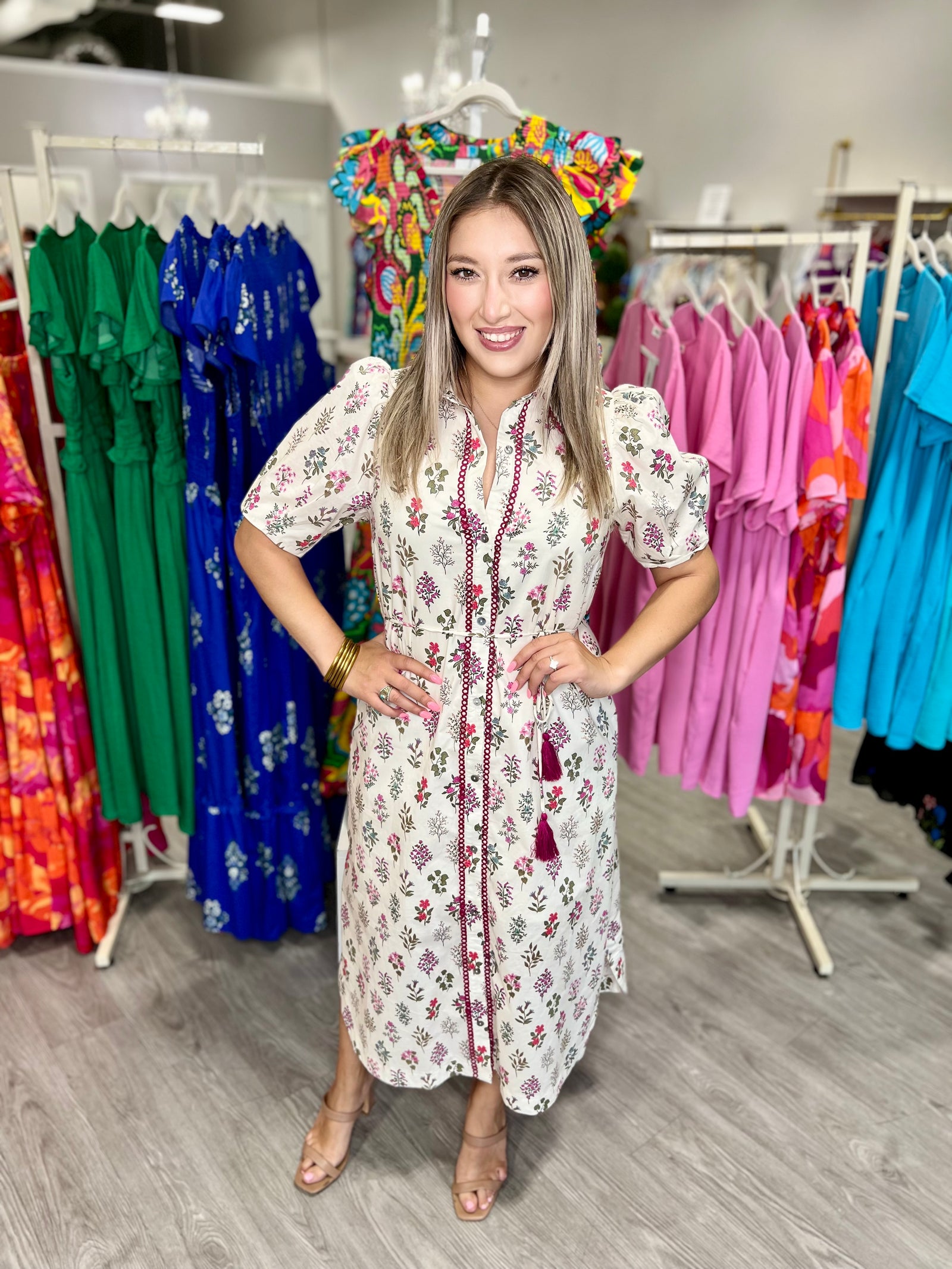 VIV FLORAL DRESS