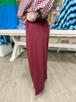 ALICE BURGUNDY PANTS