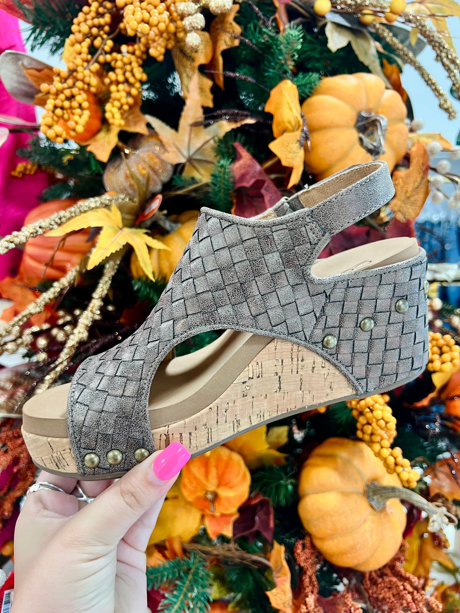 Corkys Carley- Bronze Woven Sandals