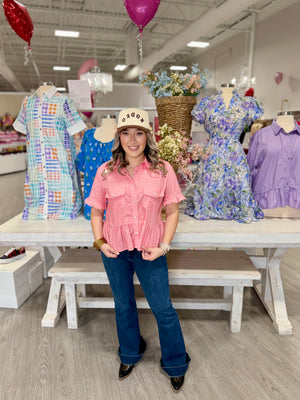 Dixie Top- Pink
