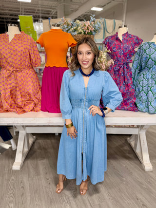 NICOLE DENIM DRESS