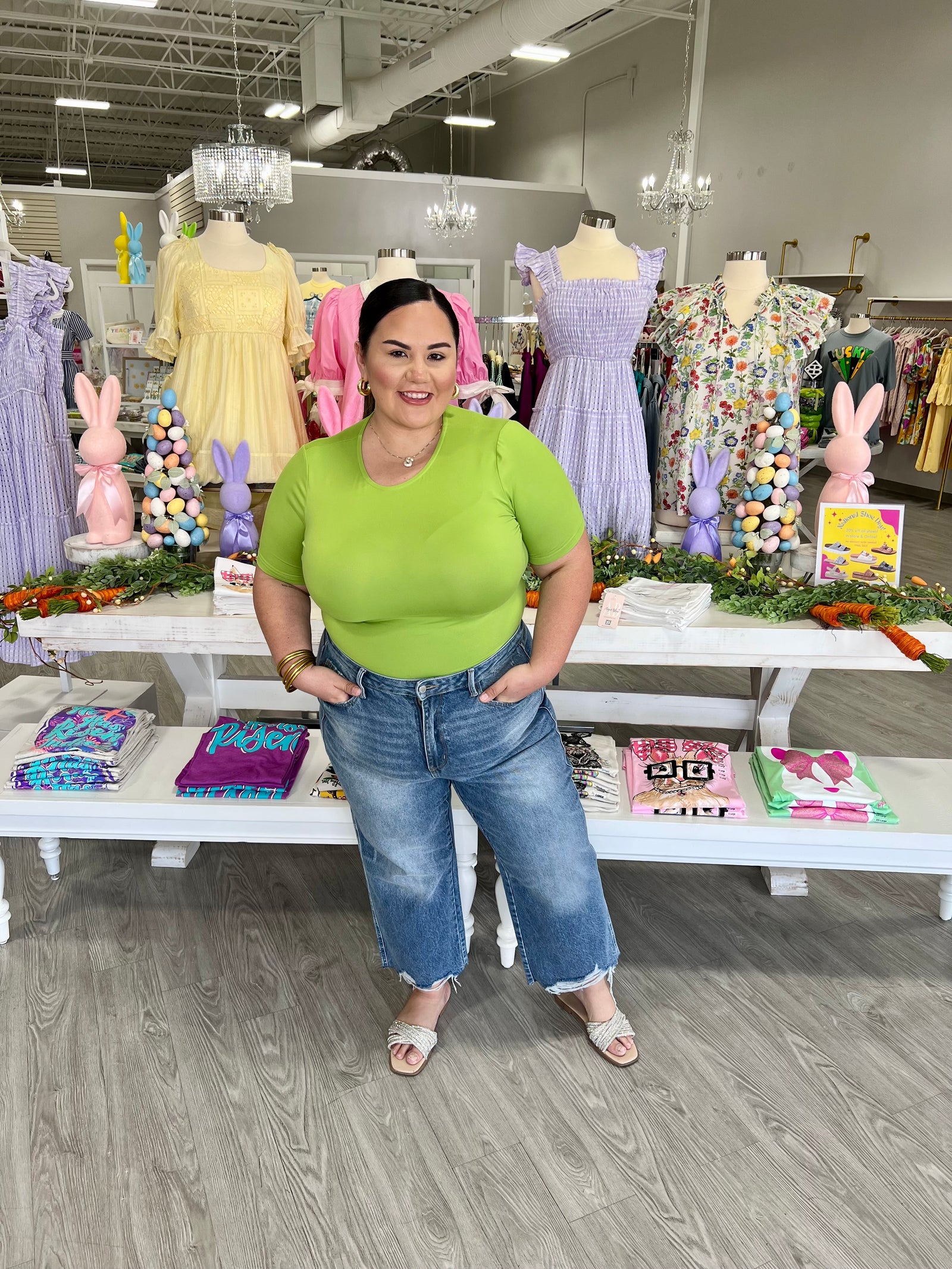 SHELLY GREEN BODYSUIT