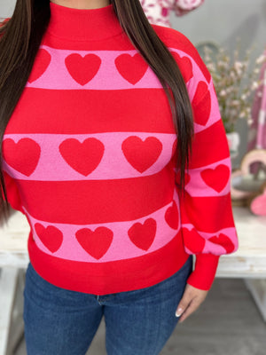 LULU HEART SWEATER