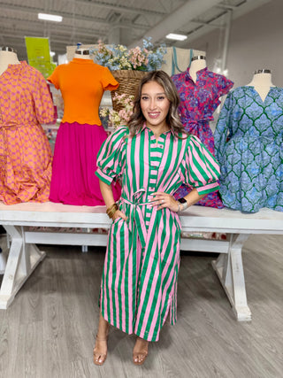 ROXY STRIPE DRESS