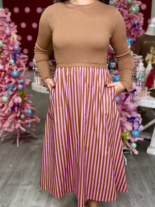 GIANNA STRIPE DRESS